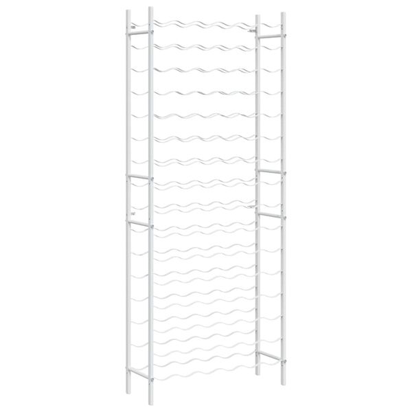 vidaXL Weinregal f&uuml;r 96 Flaschen Wei&szlig; Metall