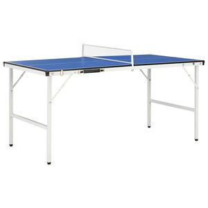 vidaXL 5-Fuß-Ping-Pong-Tisch mit Netz 152 x 76 x 66 cm Blau