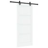 vidaXL Schiebet&uuml;r ORKDAL 86 x 198,5 cm Holzwerkstoff Wei&szlig; und Schwarz