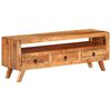 vidaXL TV-Schrank 110x30x40 cm Massivholz Akazie