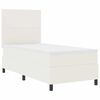 vidaXL Boxspringbett Creme und Wei&szlig; 100 x 200 cm Cordstoff