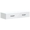 vidaXL Wandmontierter Beistelltisch Wei&szlig; 87,5 x 34,5 x 17 cm