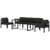 vidaXL 6-tlg. Garten-Lounge-Set mit Kissen Aluminium Anthrazit