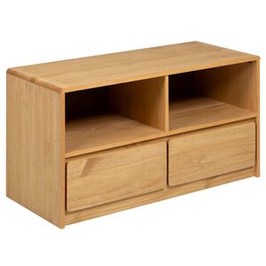 vidaXL TV-Schrank SAUDA Eiche-Optik 99x43x55 cm Massivholz Kiefer