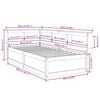 vidaXL Massivholzbett mit Regal ohne Matratze Wei&szlig; 90x200 cm Kiefer