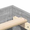 vidaXL Bettgestell ohne Matratze Grau Sonoma 100x200 cm Holzwerkstoff