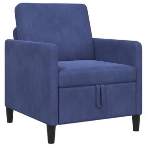 vidaXL Sofa mit Stauraum Polizeiblau 72 x 78 x 87 cm Polyester