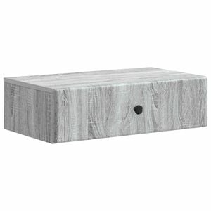 vidaXL Wandmontierter Beistelltisch Graues Sonoma 59 x 34,5 x 17 cm