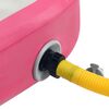 vidaXL Aufblasbare Gymnastikmatte mit Pumpe 500x100x20 cm PVC Rosa