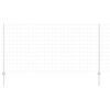 vidaXL Zaun mit Pfosten Silber 1,2 x 10 m Stahl