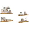 vidaXL Wandregal 4 pcs Beige 80 x 23,5 x 4 cm Holzwerkstoff