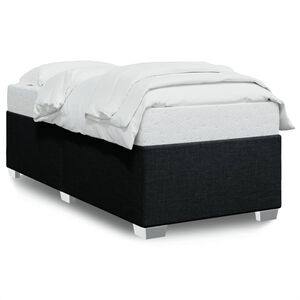 vidaXL Bettgestell ohne Matratze Schwarz 90x190 cm Stoff