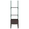vidaXL Pflanzk&uuml;bel mit Rankgitter Braun 40x40x142,5 cm PP