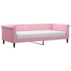 vidaXL Tagesbett mit Matratze Rosa 90x200 cm Samt