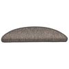vidaXL Stufenmatten Selbstklebend Sisal-Optik 30 Stk. 56x17x3 cm
