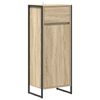 vidaXL Badezimmerschrank mit T&uuml;r Sonoma 40 x 30 x 100 cm Holzwerkstoff