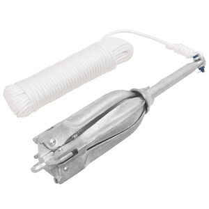 vidaXL Klappanker mit Seil Silber 12 kg Feuerverzinktes Gusseisen