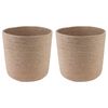 vidaXL Pflanztopfsatz 2 stk. Natur &Oslash; 28 x 28 cm 100% Tossa-Jute