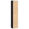 vidaXL Bücherregal Eiche Schwarz 40 x 30 x 189 cm Holzwerkstoff