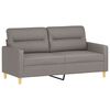 vidaXL 2-Sitzer-Sofa Taupe 140 cm Stoff