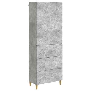 vidaXL Schrankset 2 stk. 66 x 34,5 x 90 cm Holzwerkstoff Betongrau