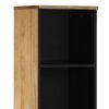 vidaXL Badschrank 38x33x160 cm Massivholz Mango
