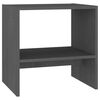 vidaXL Nachttisch Grau 40x30,5x40 cm Massivholz Kiefer