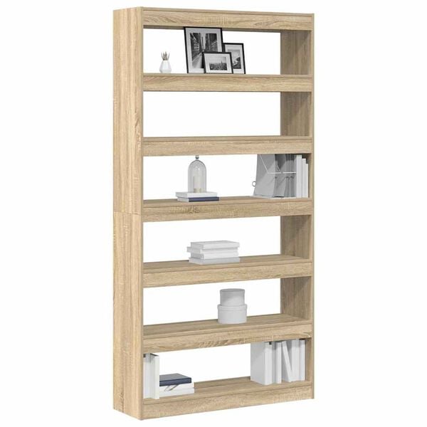 vidaXL B&uuml;cherregal Sonoma-Eiche 100 x 30 x 198 cm Holzwerkstoff