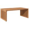 vidaXL Garten Beistelltisch Braun 90 x 50 x 36 cm Teak-Massivholz