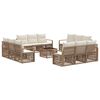vidaXL Gartensofa-set 13 pcs Beige Poly-Rattan