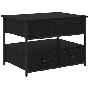 vidaXL Couchtisch Schwarz Eichen-Optik 70 x 50 x 54,5 cm Holzwerkstoff
