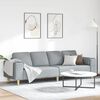 vidaXL Wohnzimmer Couch Hellgrau 250 x 77 x 76 cm Polyester