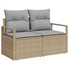 vidaXL Garten-Sofa-Set 11 pcs Beige und Hellgrau