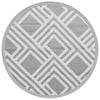 vidaXL Outdoor-Teppich ARAKIL Grau &Oslash;160 cm PP