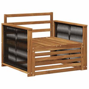 vidaXL Outdoor Mittelsofa Natur
