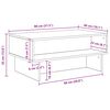 vidaXL Couchtisch Schwarz Eichen-Optik 80 x 46 x 35 cm Holzwerkstoff