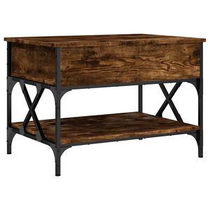 vidaXL Couchtisch R&auml;uchereiche 70x50x50 cm Holzwerkstoff und Metall