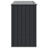 vidaXL Gartenlagerbox Schwarz 214 x 82 x 132 cm Stahl