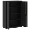 vidaXL Aktenschrank Schwarz 90x40x180 cm Stahl
