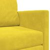 vidaXL Schlafsofa 110cm Sonnenblumen Gelb Samt
