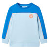 vidaXL Kinder-Sweatshirt Knallblau und Hellblau 104