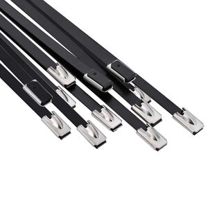 vidaXL Kabelbinder 12 stk. 4,6 x 700 mm Schwarz