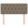vidaXL Kopfteil Taupe 90x7x78/88 cm Stoff