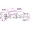 vidaXL 5-tlg. Garten-Lounge-Set mit Kissen Massivholz Douglasie