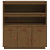 vidaXL Highboard Honigbraun 100x40x108,5 cm Massivholz Kiefer