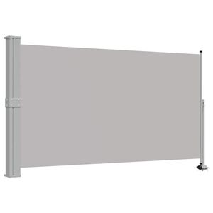 vidaXL Ausziehbare Seitenmarkise 140x300 cm Grau