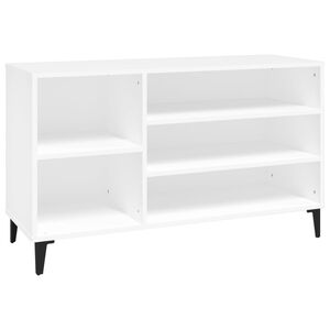 vidaXL Schuhregal Wei&szlig; 102x36x60 cm Holzwerkstoff