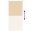 vidaXL Verdunkelungsrollo Beige 105x230 cm Stoffbreite 100,7 cm