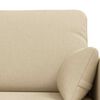 vidaXL Sofa 2 pcs Creme 139 x 78 x 80 cm Stoff