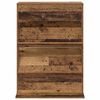 vidaXL Magazinregal mit Regal Altholz 70 x 41 x 96 cm Holzwerkstoff